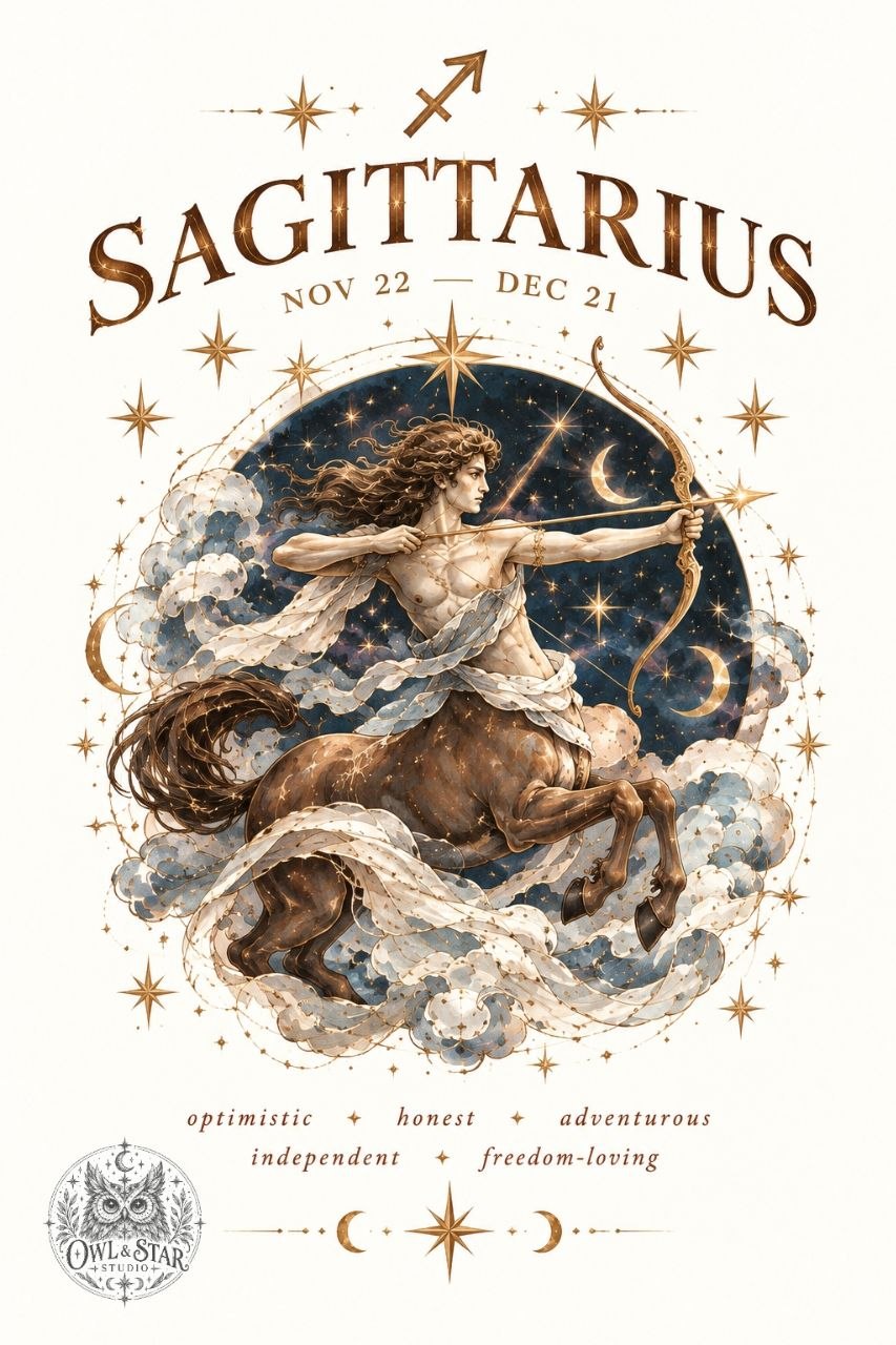 Digital poster — Sagittarius | Zodiac sign