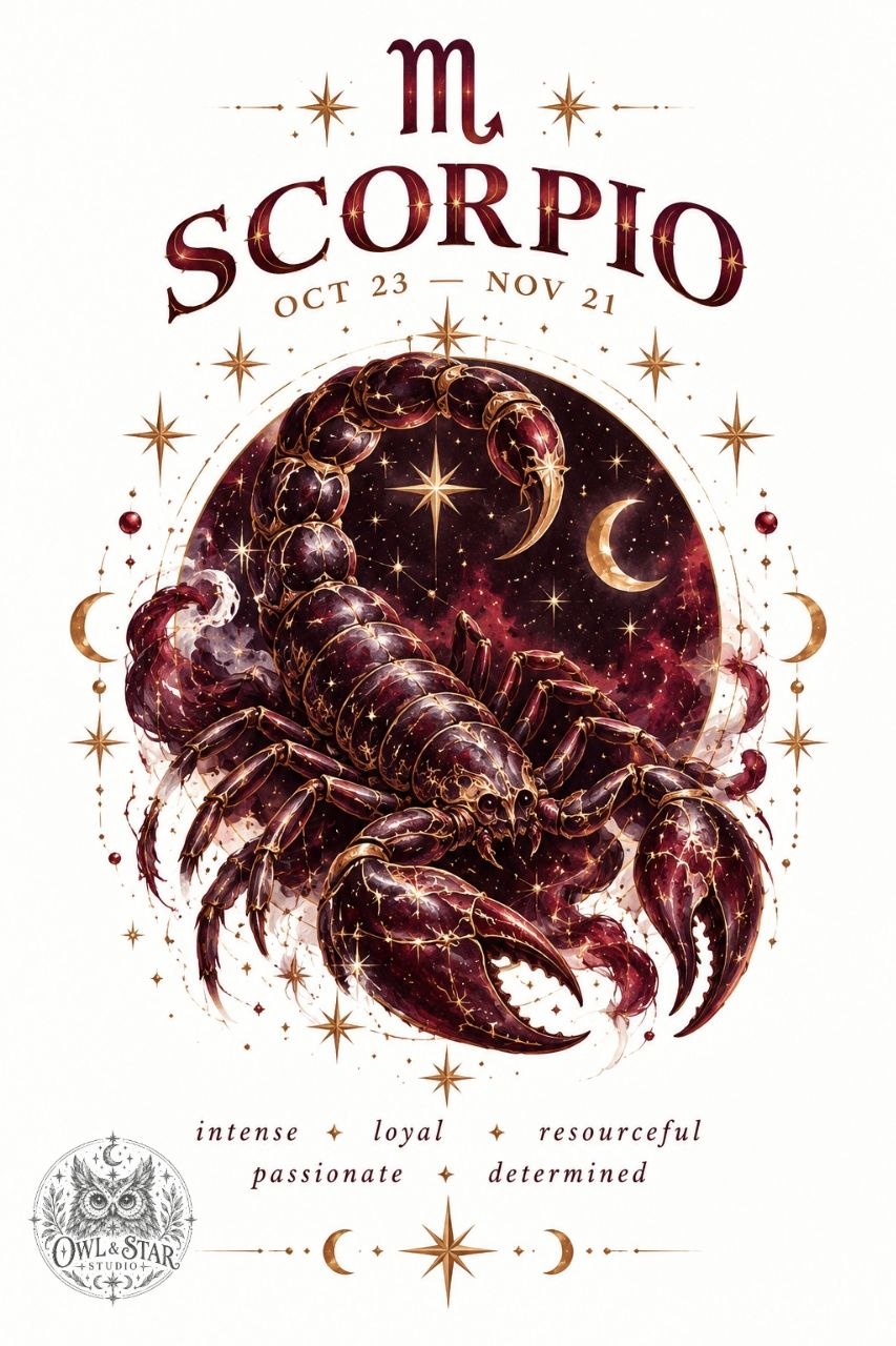 Digital poster — Scorpio | Zodiac sign