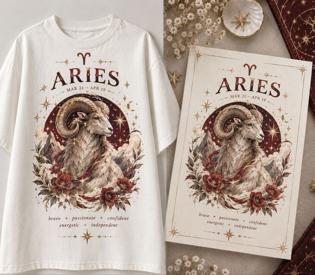 Digital poster — Aries | Zodiac Sign