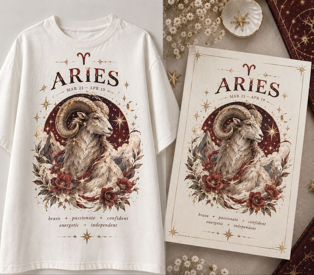 Digital poster — Aries | Zodiac Sign